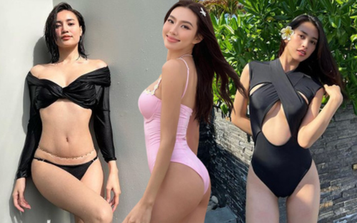 Hè chưa tới mà mỹ nhân Việt đã 'đại chiến bikini’: U35 như Ninh Dương Lan Ngọc vẫn bốc lửa, dàn Hoa - Á hậu khoe body nét căng