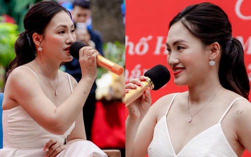 Nguyên Hà ứng biến bất ngờ khi bị yêu cầu hát live tiếng Pháp ngay giữa sự kiện