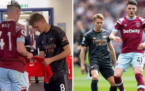 CĐV Arsenal đứng ngồi không yên với hình ảnh này của Odegaard sau trận hòa West Ham