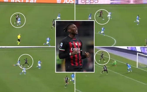 Ngỡ ngàng với pha đi bóng 'chân không bén đất' của sao Milan, hủy diệt hàng thủ Napoli