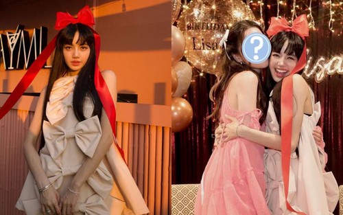 Lisa như 'búp bê sống' trong bữa tiệc sinh nhật tại quê nhà, đọ sắc cực gắt với 'đệ nhất mỹ nhân Thái Lan'