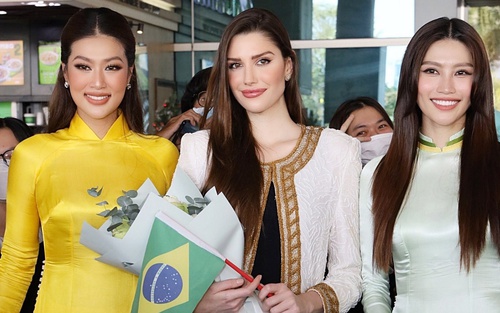 Đương kim Miss Grand International đến Việt Nam: Thiên Ân lép vế khi đọ sắc, Quỳnh Châu thì sao?
