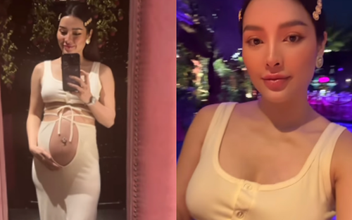 Mẹ bầu gợi cảm nhất Vbiz gọi tên Phương Trinh Jolie: Diện váy ôm sát vóc dáng, khoe vòng 2 vượt mặt theo cách cực bạo! 