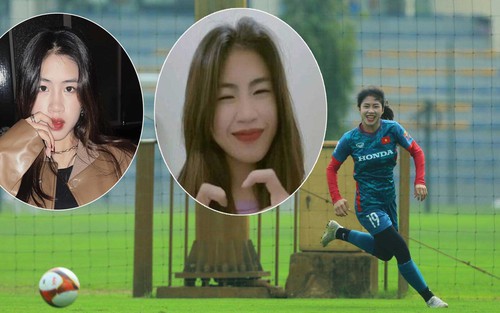 Hot girl của tuyển nữ Việt Nam Thanh Nhã 'bùng cháy' trên sân cỏ nhưng vẫn là cô gái nhỏ mộng mơ