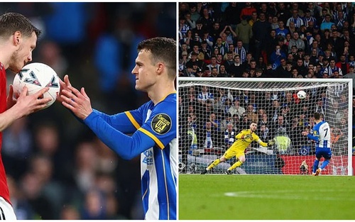 Weghorst chơi chiêu tâm lý cực hay, 'yểm bùa' để đối thủ sút hỏng pen giúp MU vào chung kết FA Cup