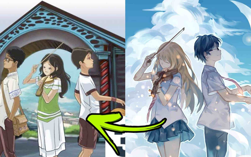 Phát hiện bộ sách đạo nhái poster của nhiều anime nổi tiếng