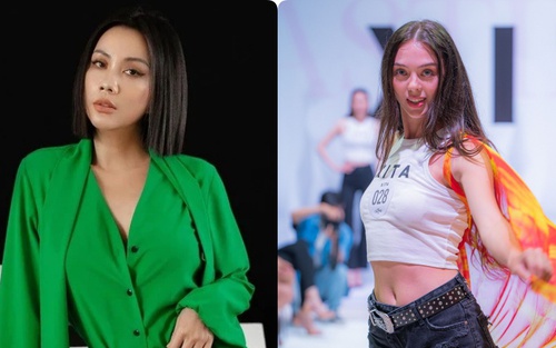 Sau 4 tháng sinh con, vợ Tây của Bùi Tiến Dũng lại khoe eo phẳng lỳ, rục rịch càn quét sàn runway 
