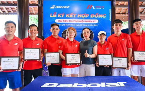 Babolat hỗ trợ phát triển tài năng quần vợt, cầu lông Việt Nam