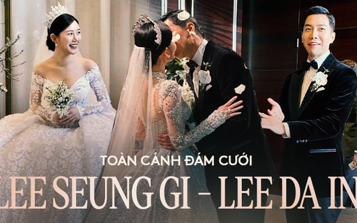 Toàn cảnh đám cưới 2 tỷ của Lee Seung Gi: Cô dâu chú rể trao nụ hôn, khách mời như lễ trao giải, tiết mục rộn ràng như concert