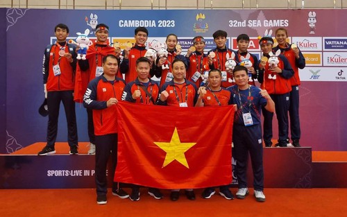 Liên đoàn Võ cổ truyền Việt Nam thưởng nóng cho các VĐV Kun Bokator