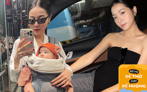 Karen Nguyễn làm mẹ: Gần sinh vẫn đi lựa từng viên gạch xây nhà, thấy vợ khóc vì tăng 25kg chồng dựng luôn phòng gym tại gia 