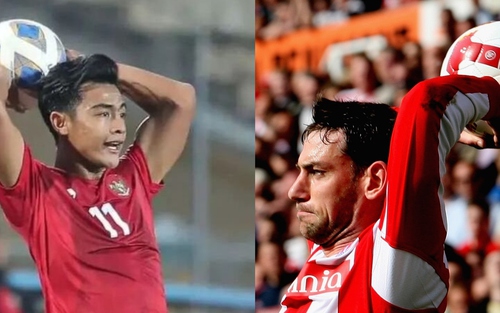 Cầu thủ Indonesia tái hiện tuyệt kĩ ném biên của sao Premier League, gây choáng váng cho U22 Việt Nam