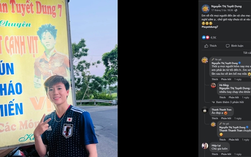 Giành HCV SEA Games 32, Tuyết Dung về Hà Nam tranh thủ quảng cáo quán tiết canh vịt cho bố mẹ