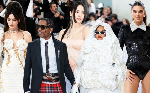 Met Gala 2023: Anne Hathaway xứng danh nữ thần, Rihanna đến muộn vẫn tạo spotlight, biệt đội châu Á có 'ăn đứt' hội IT girl quốc tế?