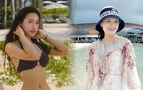 Vợ, bạn gái cầu thủ "xả" ảnh đi chơi: Người khoe vòng eo nhỏ xíu, người thần thái sang chảnh “bánh cuốn” lắm luôn
