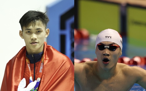 Kình ngư Việt Nam xúc động nói tặng HCV cho người bà quá cố sau khi tạo địa chấn ở SEA Games 