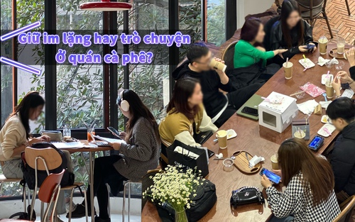 Hành xử ở quán cà phê: im lặng hay nói chuyện mới là điều bất thường?