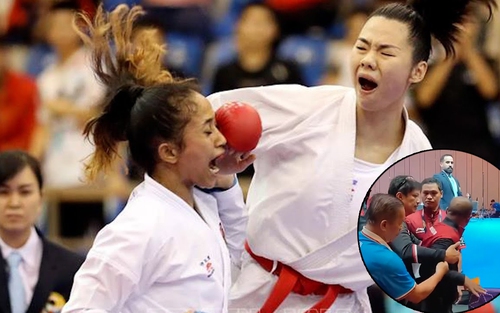 Video cận cảnh HLV Indonesia cay cú, lao lên sàn định 'tẩn' trọng tài SEA Games vì thua Việt Nam