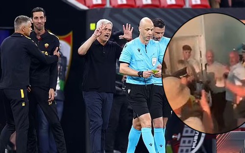 Trọng tài bị Mourinho chửi rủa suýt 'ăn' ghế ở sân bay khi fan cuồng Roma tấn công