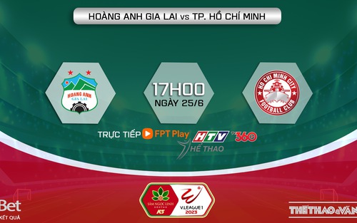 Nhận định, soi kèo HAGL vs TPHCM (17h00, 25/6), V-League vòng 12