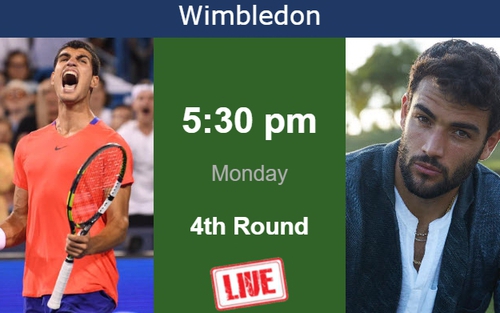 Link xem trực tiếp Alcaraz vs Berrettini, Wimbledon vòng 4