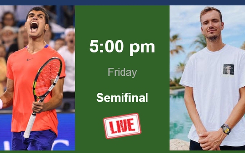 Link xem trực tiếp Alcaraz vs Medvedev, Wimbledon vòng bán kết