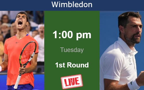 Link xem trực tiếp Carlos Alcaraz vs Jeremy Chardy, Wimbledon 2023 vòng 1