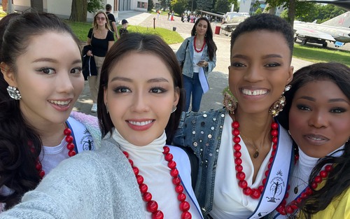 Đặng Thanh Ngân rạng rỡ bên dàn người đẹp Miss Supranational 2023