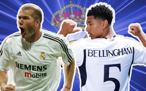 Bellingham và giấc mơ về một 'số 5 huyền thoại' mới như Zidane của người Madrid