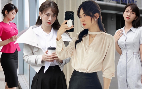 Gu thời trang công sở thanh lịch bất ngờ của Lê Bống