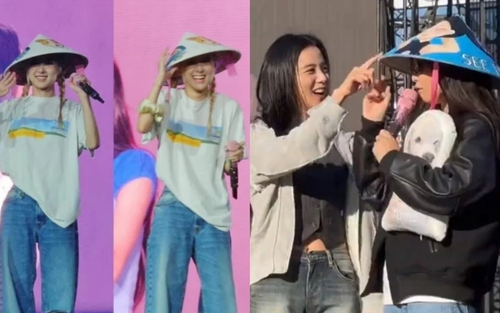 Blackpink gây sốt tại Mỹ: Những khoảnh khắc đáng yêu với nón lá Việt Nam
