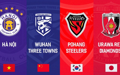 Kết quả bốc thăm Cúp C1 châu Á: Hà Nội FC cùng bảng Pohang Steelers, Wuhan và Urawa Red Diamonds
