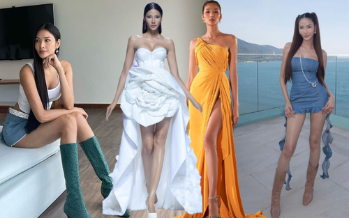 Gu ăn mặc tôn chân dài của Á hậu Hoàng Thùy: Ưu ái váy xẻ tà cao, đồ siêu ngắn