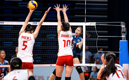 Bóng chuyền nữ Thái Lan tạo 'địa chấn' trước Trung Quốc ở giải bóng chuyền thế giới