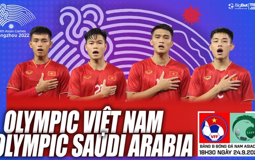 Nhận định bóng đá Olympic Việt Nam vs Saudi Arabia (18h30 hôm nay 24/9), bóng đá nam ASIAD 2023  