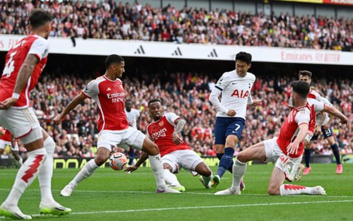 Son Heung Min lập cú đúp, Arsenal và Tottenham bất phân thắng bại tại Derby London