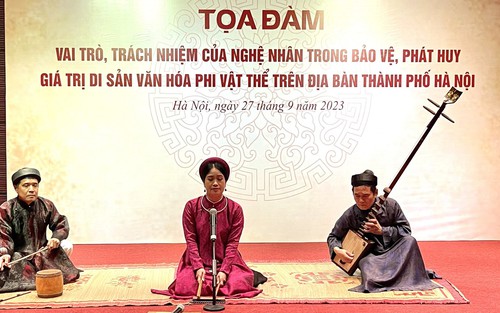 Tọa đàm về vai trò, trách nhiệm của nghệ nhân đối với di sản phi vật thể