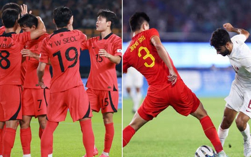 Hàn Quốc thắng áp đảo, chủ nhà Trung Quốc nghẹt thở vào tứ kết bóng đá nam ASIAD 2023
