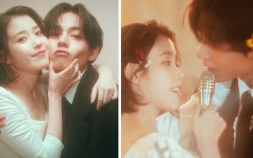 V BTS và IU phản ứng hóa học trong MV 'Love Wins All' khiến fan xôn xao