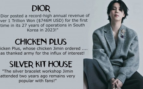 Dior phá kỷ lục ở Hàn Quốc nhờ Jimin BTS