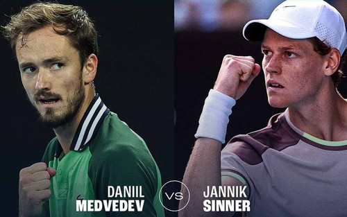 Lịch thi đấu Australian Open hôm nay 28/1: Trực tiếp Jannik Sinner vs Medvedev