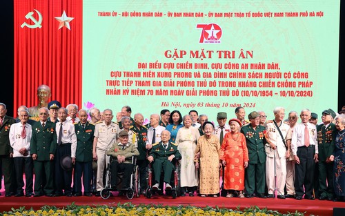 70 năm Giải phóng Thủ đô: Tri ân người trực tiếp tham gia giải phóng Thủ đô