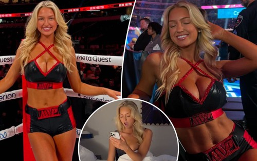 'Ring girl' nóng bỏng bất ngờ nổi tiếng sau trận đấu của Mike Tyson và Jake Paul