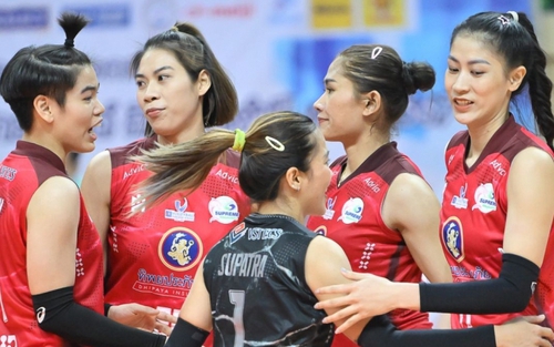 Kiều Trinh - Lâm Oanh bùng nổ, Supreme Chonburi thua đáng tiếc ở bán kết giải bóng chuyền VĐQG Thái Lan