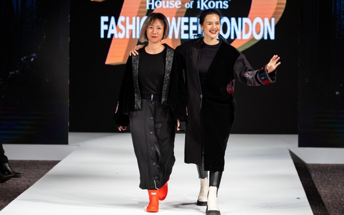 NTK La Phạm mang thổ cẩm Việt lên sàn diễn thời trang London