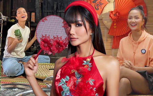 Hoa hậu H'Hen Niê: "Ngày Tết, có thể ăn cùng lúc 2 đòn bánh tét, khi nào sướng miệng thì thôi"
