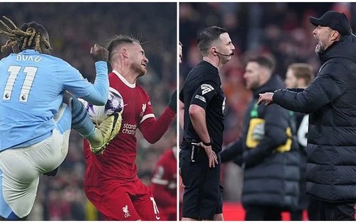 Liverpool mất oan một quả phạt đền trước Man City, Klopp nổi giận, chất vấn trọng tài