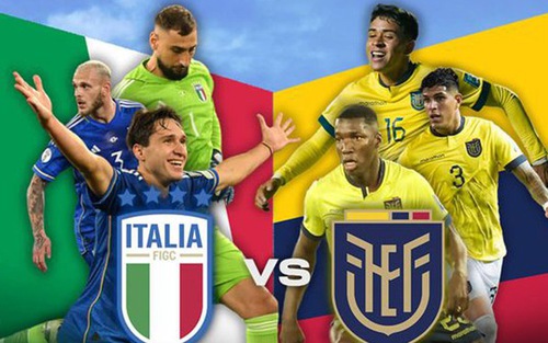 Lịch thi đấu bóng đá hôm nay 24/3: Trực tiếp Ý vs Ecuador, Mỹ vs Mexico