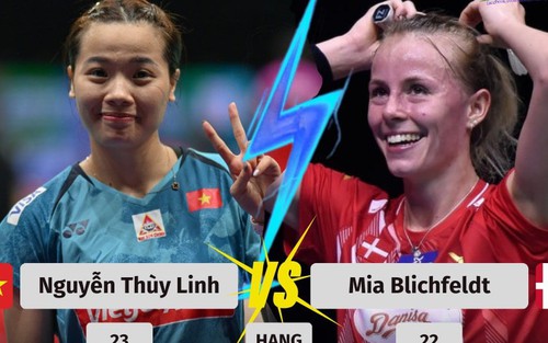 Kết quả cầu lông Thùy Linh 0-2 Mia Blichfeldt: Thùy Linh thua đáng tiếc