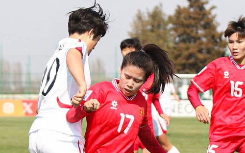 Tập trung chơi phòng ngự, U20 nữ Việt Nam vẫn khiến U20 nữ Triều Tiên phải chơi thiếu người hơn 30 phút